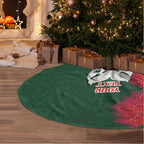 Maori Wheku Meri Kirihimete Personalised Tree Skirt All Green Indigenous Maori Motif - Aussie Hoodie