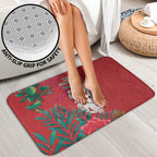 Maori Wheku Meri Kirihimete Personalised Bathroom Set All Red Indigenous Maori Motif - Aussie Hoodie