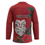 Maori Wheku Meri Kirihimete Personalised Hockey Jersey All Red Indigenous Maori Motif - Aussie Hoodie