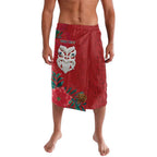 Maori Wheku Meri Kirihimete Personalised Lavalava All Red Indigenous Maori Motif - Aussie Hoodie