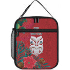 Maori Wheku Meri Kirihimete Personalised Lunch Bag All Red Indigenous Maori Motif
