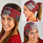 Maori Wheku Meri Kirihimete Personalised Neck Gaiter All Red Indigenous Maori Motif - Aussie Hoodie
