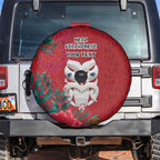 Maori Wheku Meri Kirihimete Personalised Spare Tire Cover All Red Indigenous Maori Motif - Aussie Hoodie