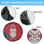 Maori Wheku Meri Kirihimete Personalised Spare Tire Cover All Red Indigenous Maori Motif - Aussie Hoodie