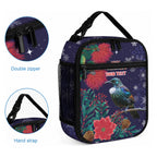 Tui Meri Kirihimete Personalised Lunch Bag Pohutukawa Flowers Blue Motif