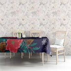Tui Meri Kirihimete Personalised Tablecloth Pohutukawa Flowers Blue Motif - Aussie Hoodie