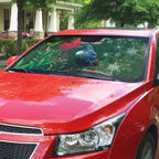 Tui Meri Kirihimete Personalised Auto Sun Shade Pohutukawa Flowers Green Motif - Aussie Hoodie