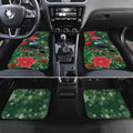 Tui Meri Kirihimete Personalised Car Mats Pohutukawa Flowers Green Motif - Aussie Hoodie