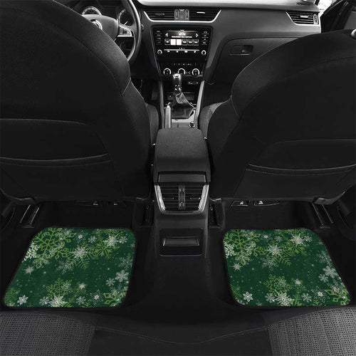 Tui Meri Kirihimete Personalised Car Mats Pohutukawa Flowers Green Motif - Aussie Hoodie