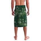 Tui Meri Kirihimete Personalised Lavalava Pohutukawa Flowers Green Motif - Aussie Hoodie
