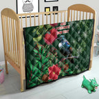 Tui Meri Kirihimete Personalised Quilt Pohutukawa Flowers Green Motif - Aussie Hoodie