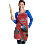 Tui Meri Kirihimete Personalised Apron Pohutukawa Flowers Red Motif - Aussie Hoodie