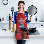 Tui Meri Kirihimete Personalised Apron Pohutukawa Flowers Red Motif - Aussie Hoodie