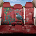 Tui Meri Kirihimete Personalised Back Car Seat Cover Pohutukawa Flowers Red Motif - Aussie Hoodie