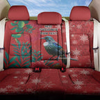 Tui Meri Kirihimete Personalised Back Car Seat Cover Pohutukawa Flowers Red Motif - Aussie Hoodie