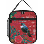 Tui Meri Kirihimete Personalised Lunch Bag Pohutukawa Flowers Red Motif