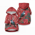 Tui Meri Kirihimete Personalised Pet Hoodie Pohutukawa Flowers Red Motif