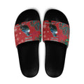 Tui Meri Kirihimete Personalised Slide Sandals Pohutukawa Flowers Red Motif - Aussie Hoodie