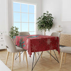 Tui Meri Kirihimete Personalised Tablecloth Pohutukawa Flowers Red Motif - Aussie Hoodie