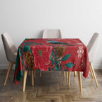 Tui Meri Kirihimete Personalised Tablecloth Pohutukawa Flowers Red Motif - Aussie Hoodie