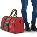 Tui Meri Kirihimete Personalised Travel Bag Pohutukawa Flowers Red Motif - Aussie Hoodie