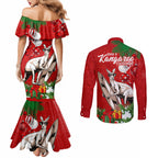 kangaroo-lover-couples-matching-mermaid-dress-and-long-sleeve-button-shirt-australia-merry-christmas-aboriginal