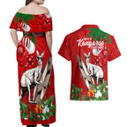 kangaroo-lover-couples-matching-off-shoulder-maxi-dress-and-hawaiian-shirt-australia-merry-christmas-aboriginal