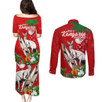 kangaroo-lover-couples-matching-puletasi-dress-and-long-sleeve-button-shirt-australia-merry-christmas-aboriginal