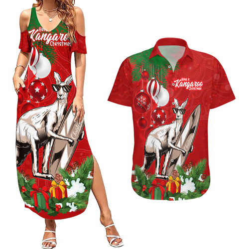 kangaroo-lover-couples-matching-summer-maxi-dress-and-hawaiian-shirt-australia-merry-christmas-aboriginal