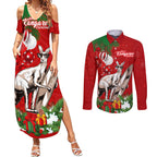 kangaroo-lover-couples-matching-summer-maxi-dress-and-long-sleeve-button-shirt-australia-merry-christmas-aboriginal