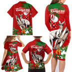 kangaroo-lover-family-matching-long-sleeve-bodycon-dress-and-hawaiian-shirt-australia-merry-christmas-aboriginal