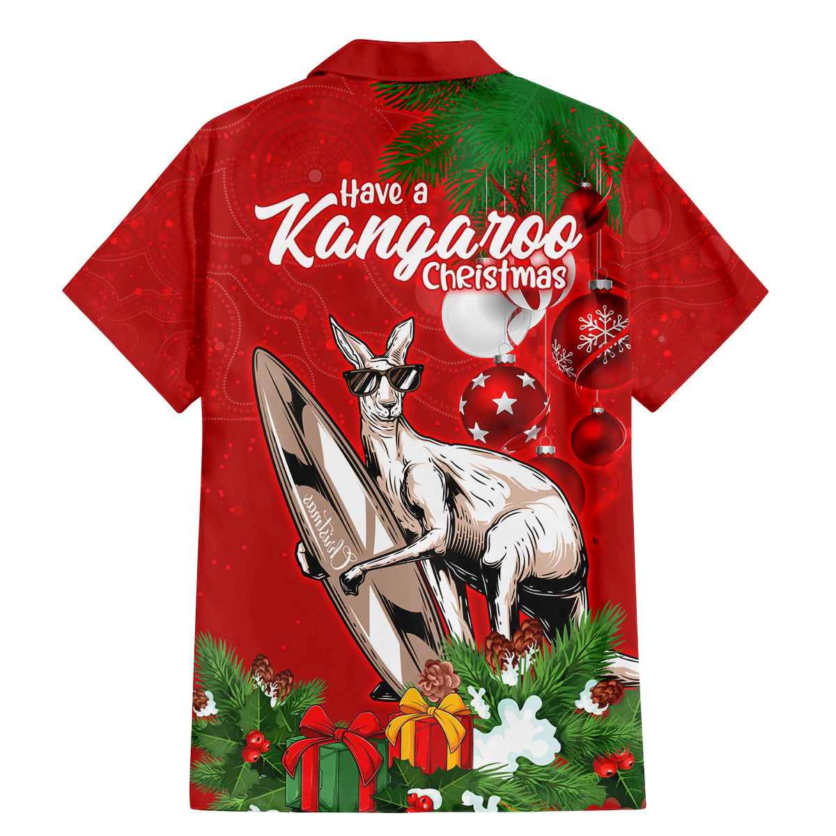 kangaroo-lover-family-matching-mermaid-dress-and-hawaiian-shirt-australia-merry-christmas-aboriginal