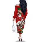 kangaroo-lover-family-matching-off-shoulder-long-sleeve-dress-and-hawaiian-shirt-australia-merry-christmas-aboriginal
