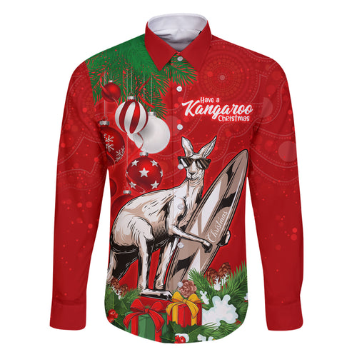 kangaroo-lover-family-matching-puletasi-dress-and-hawaiian-shirt-australia-merry-christmas-aboriginal