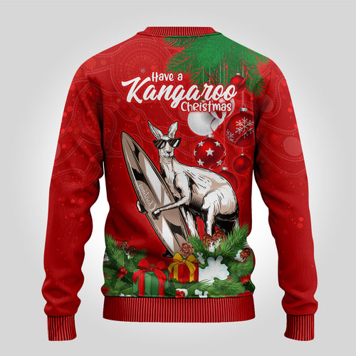 kangaroo-lover-ugly-christmas-sweater-australia-merry-christmas-aboriginal