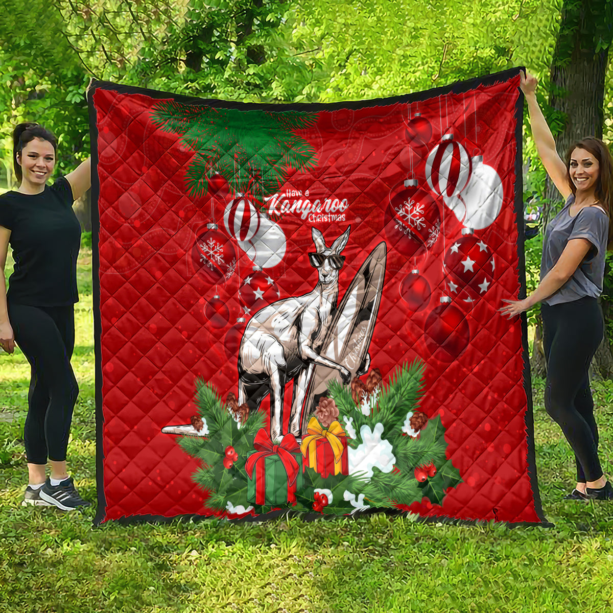 kangaroo-lover-quilt-australia-merry-christmas-aboriginal
