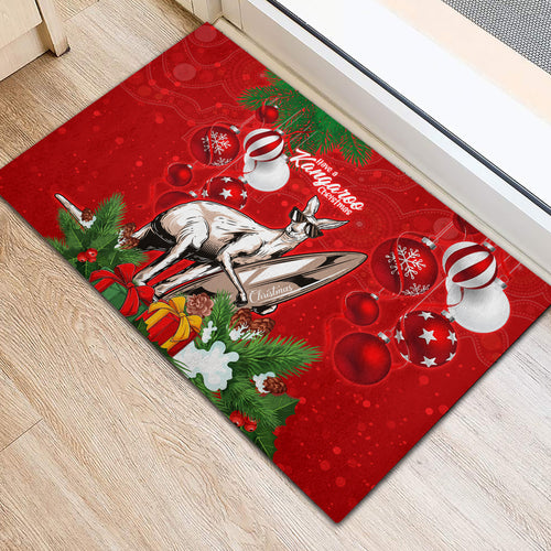 kangaroo-lover-rubber-doormat-australia-merry-christmas-aboriginal