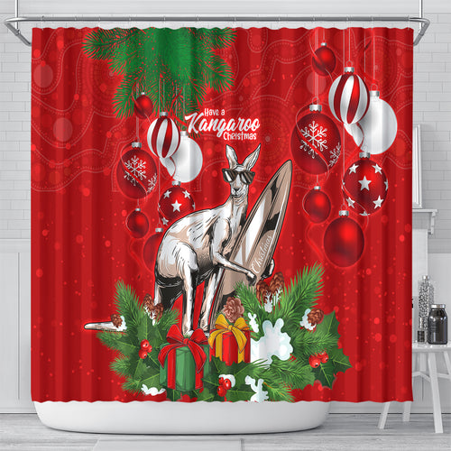 kangaroo-lover-shower-curtain-australia-merry-christmas-aboriginal