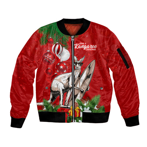kangaroo-lover-sleeve-zip-bomber-jacket-australia-merry-christmas-aboriginal