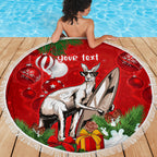 personalised-kangaroo-lover-beach-blanket-australia-merry-christmas-aboriginal