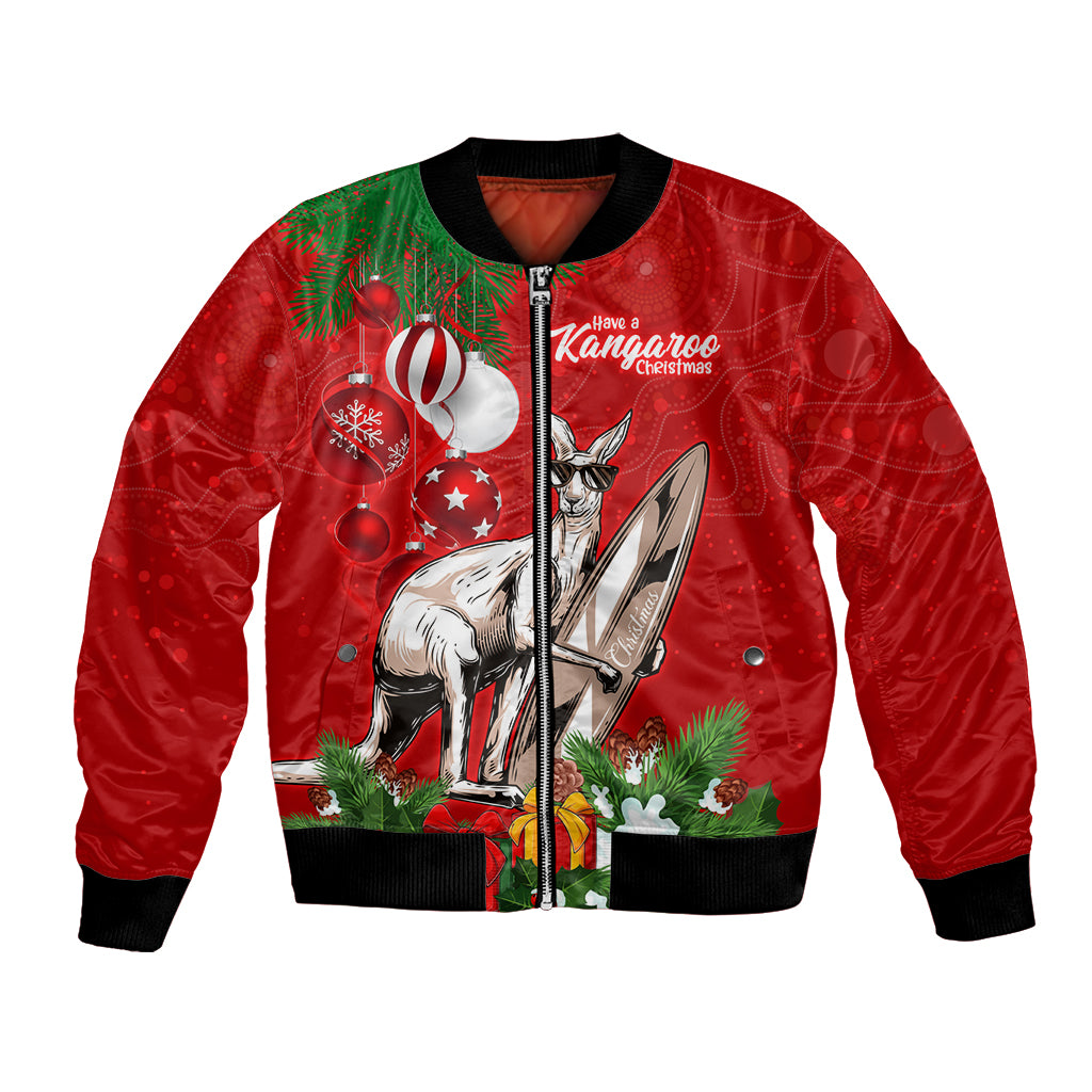 personalised-kangaroo-lover-bomber-jacket-australia-merry-christmas-aboriginal