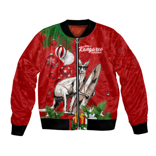 personalised-kangaroo-lover-bomber-jacket-australia-merry-christmas-aboriginal