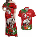 personalised-kangaroo-lover-couples-matching-off-shoulder-maxi-dress-and-hawaiian-shirt-australia-merry-christmas-aboriginal