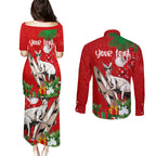 personalised-kangaroo-lover-couples-matching-puletasi-dress-and-long-sleeve-button-shirt-australia-merry-christmas-aboriginal