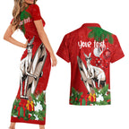 personalised-kangaroo-lover-couples-matching-short-sleeve-bodycon-dress-and-hawaiian-shirt-australia-merry-christmas-aboriginal