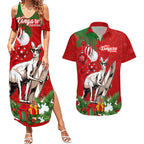 personalised-kangaroo-lover-couples-matching-summer-maxi-dress-and-hawaiian-shirt-australia-merry-christmas-aboriginal