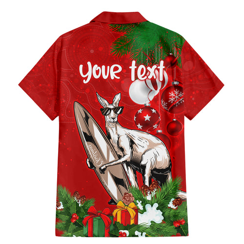 personalised-kangaroo-lover-family-matching-mermaid-dress-and-hawaiian-shirt-australia-merry-christmas-aboriginal