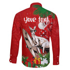 personalised-kangaroo-lover-family-matching-off-shoulder-short-dress-and-hawaiian-shirt-australia-merry-christmas-aboriginal