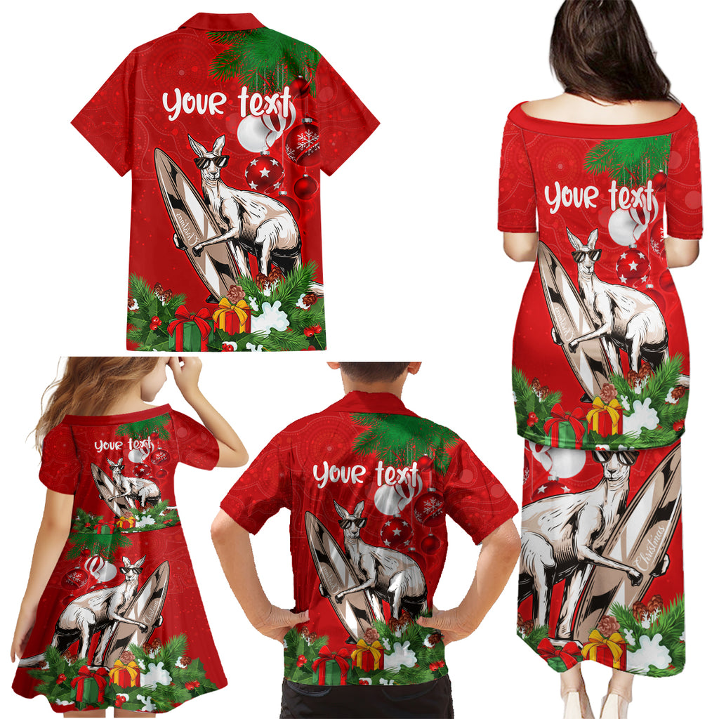 personalised-kangaroo-lover-family-matching-puletasi-dress-and-hawaiian-shirt-australia-merry-christmas-aboriginal