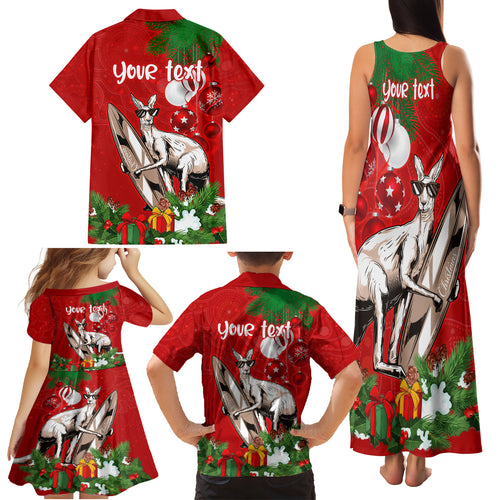 personalised-kangaroo-lover-family-matching-tank-maxi-dress-and-hawaiian-shirt-australia-merry-christmas-aboriginal